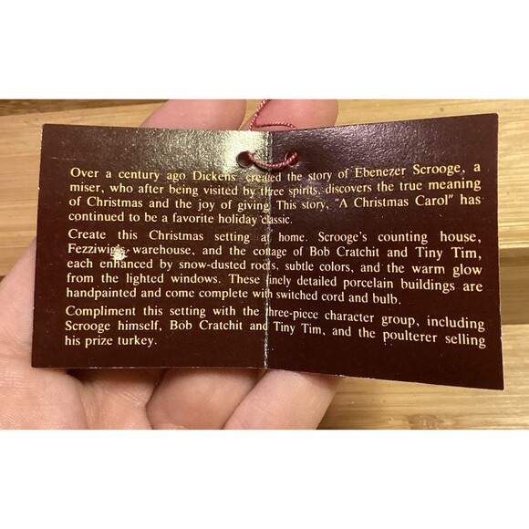 Dept 56 Scrooge & Marley Counting House 1986 Dickens Village Series Heritage - Picture 13 of 16